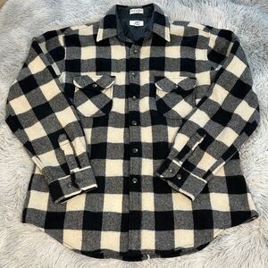 Vintage Briggs Black and Cream Wool Blend Top